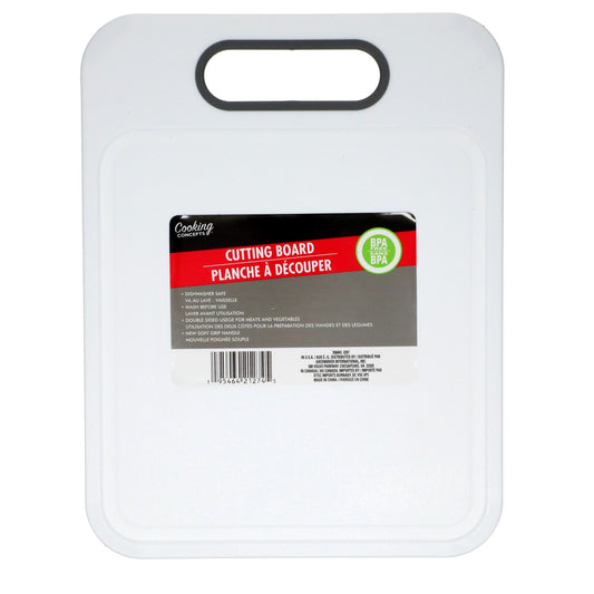 Cooking Concepts White Cutting Boards with Grips, 8.5x11-in. (Pack of 24)