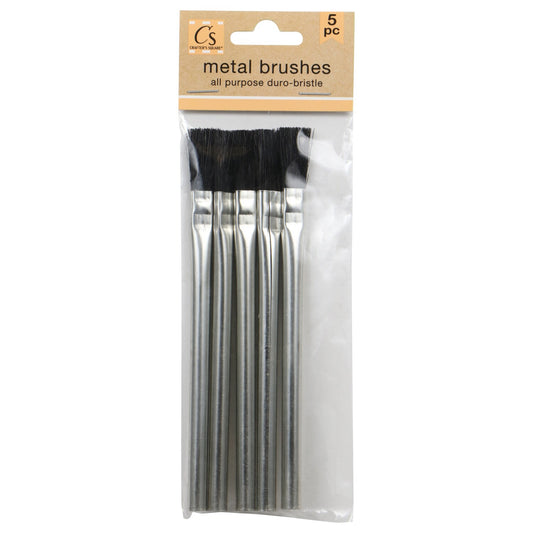 Crafter's Square 6-in Metal Brush Sets, 5-ct. Packs (Pack of 4)