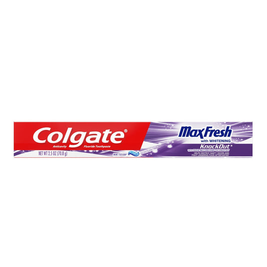 Colgate MaxFresh Knock Out Whitening Mint Fusion Toothpaste, 2.5-oz. (Pack of 24