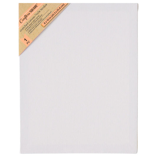 Crafter's Square White Stretched Canvases, 8x10 in. (Pack of 4)