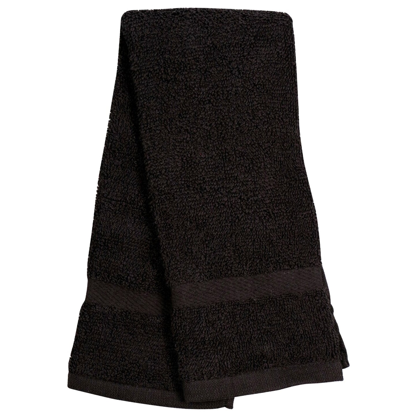 Home Collection Black Cotton Hand Towels, 16x25 in. (Pack of 24)