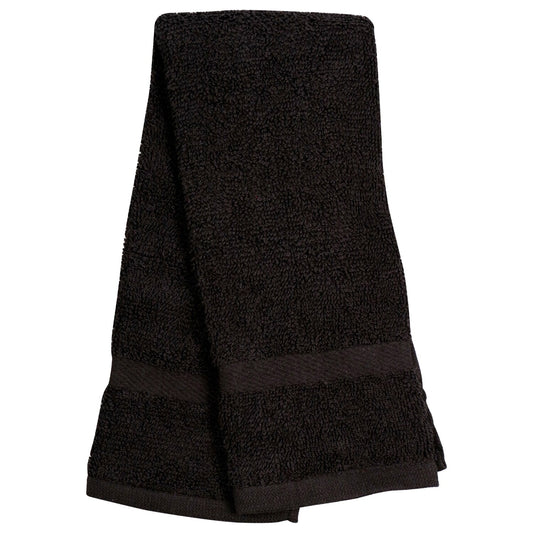 Home Collection Black Cotton Hand Towels, 16x25 in. (Pack of 24)