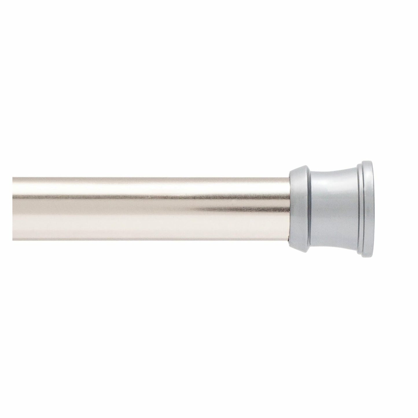 Adjustable Brushed Nickel Shower Curtain Rod 42-72"