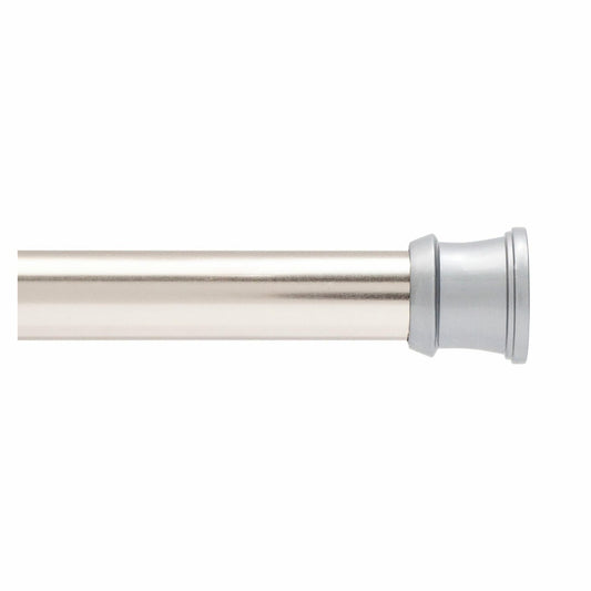 Adjustable Brushed Nickel Shower Curtain Rod 42-72"
