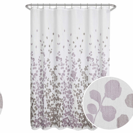 Sylvia Printed Silk Fabric Shower Curtain 70x72 Inches