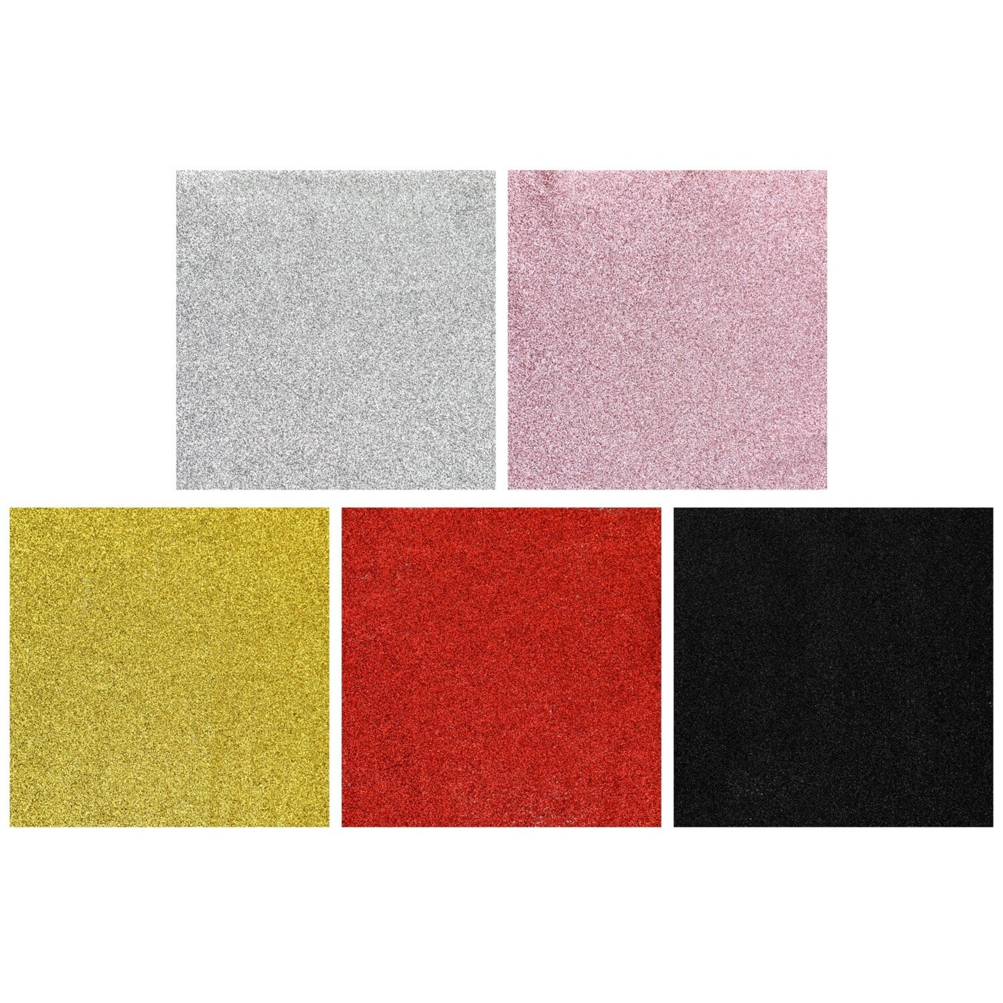 Crafter's Square Iron-On Glitter Vinyl Paper, 12x12-in. (Pack of 24)
