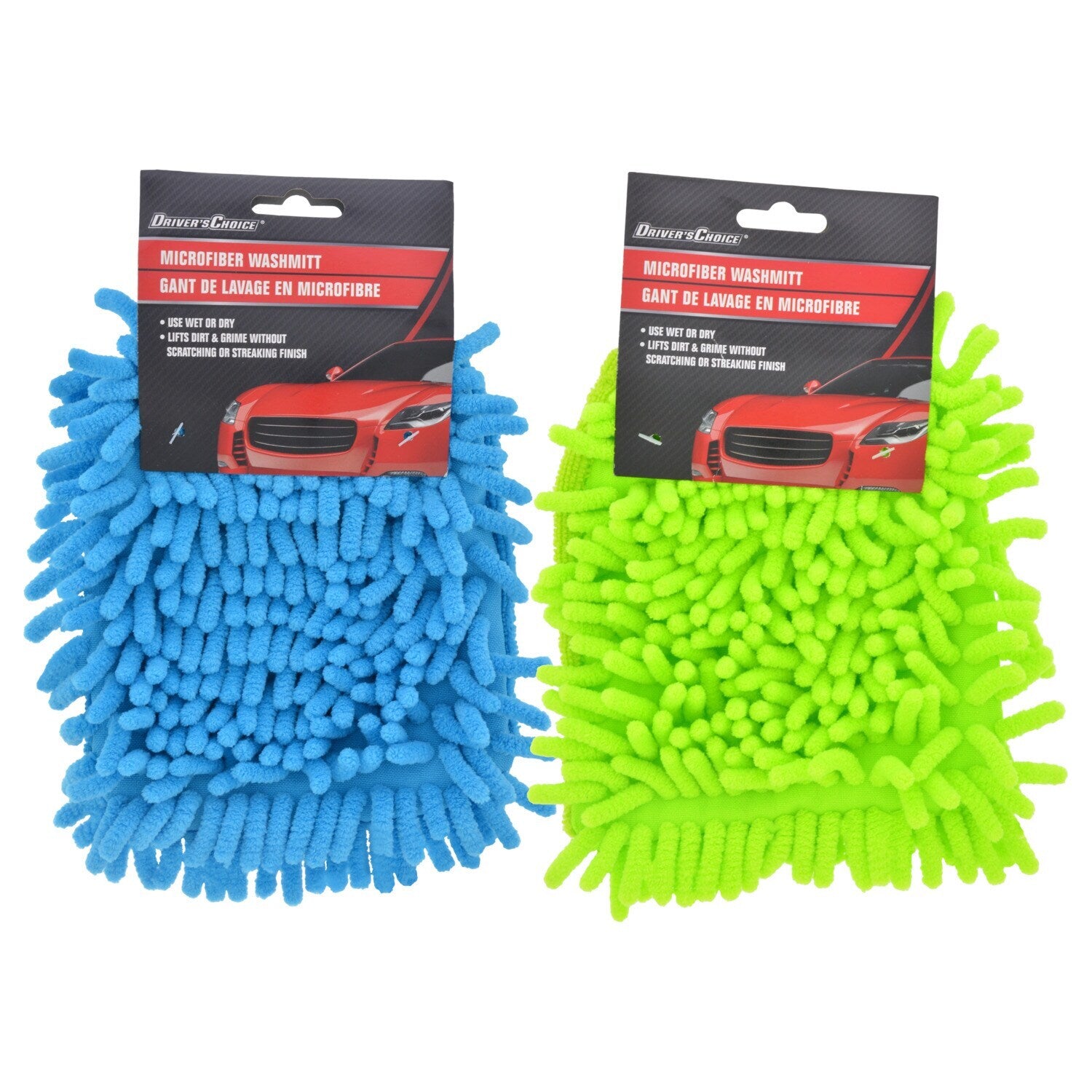 Driver's Choice Microfiber Chenille Washmitts, 8x5.75 in. (Pack of 24)