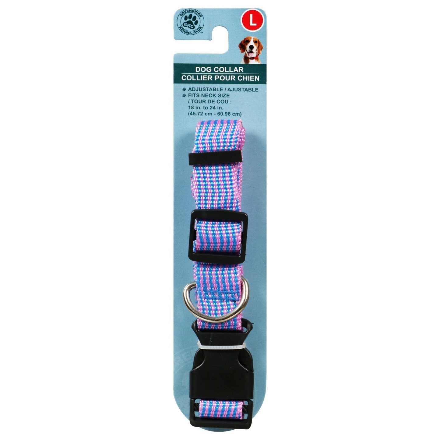 Greenbrier Kennel Club Large Adjustable Dog Collars (Pack of 18)