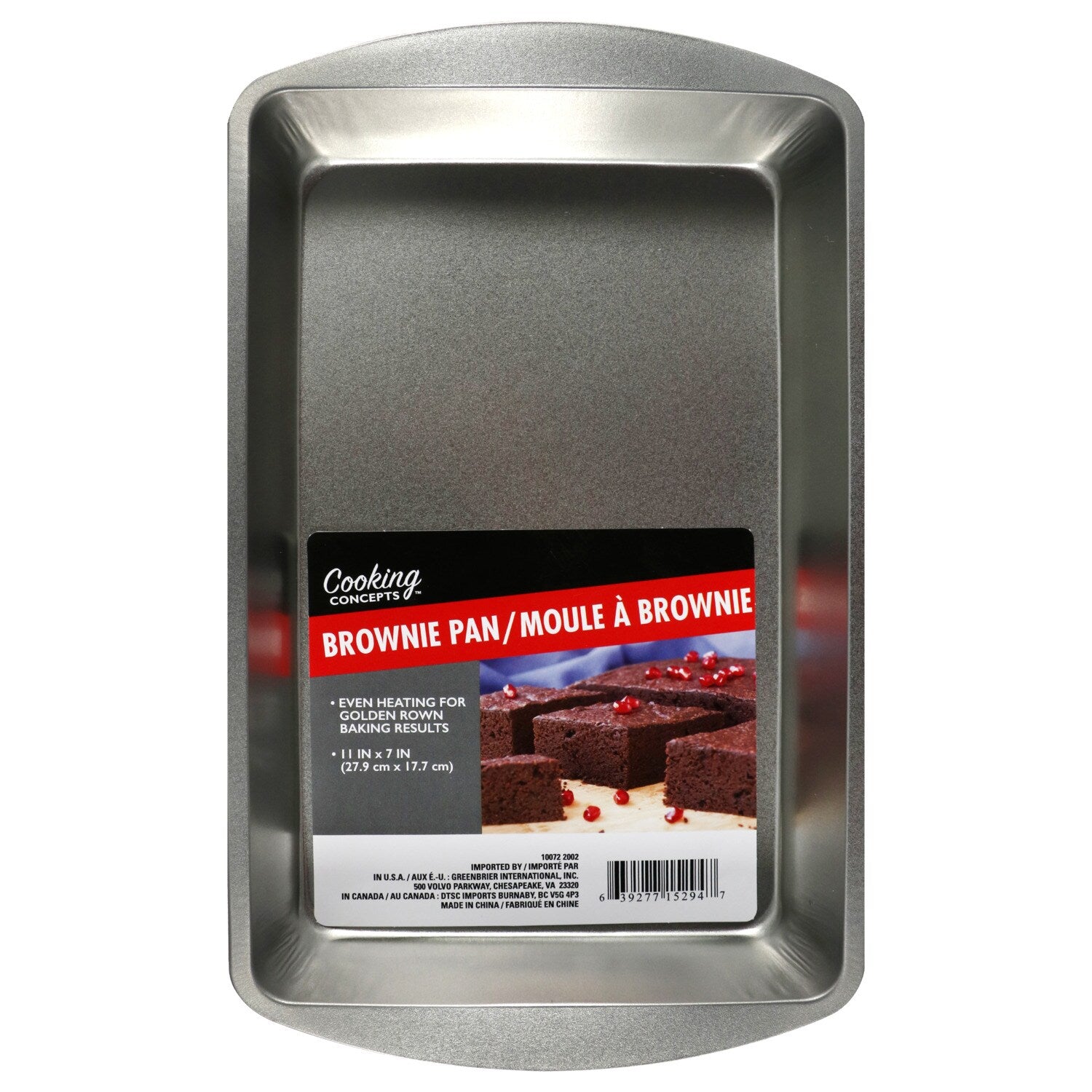 Cooking Concepts Tin Biscuit & Brownie Pans, 11x7 in. (Pack of 24)