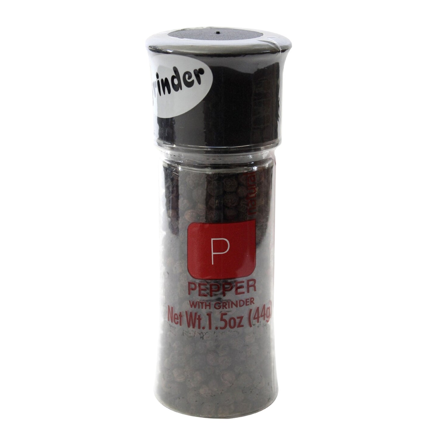 Black Peppercorn Grinders, 1.5 oz. (Pack of 12)