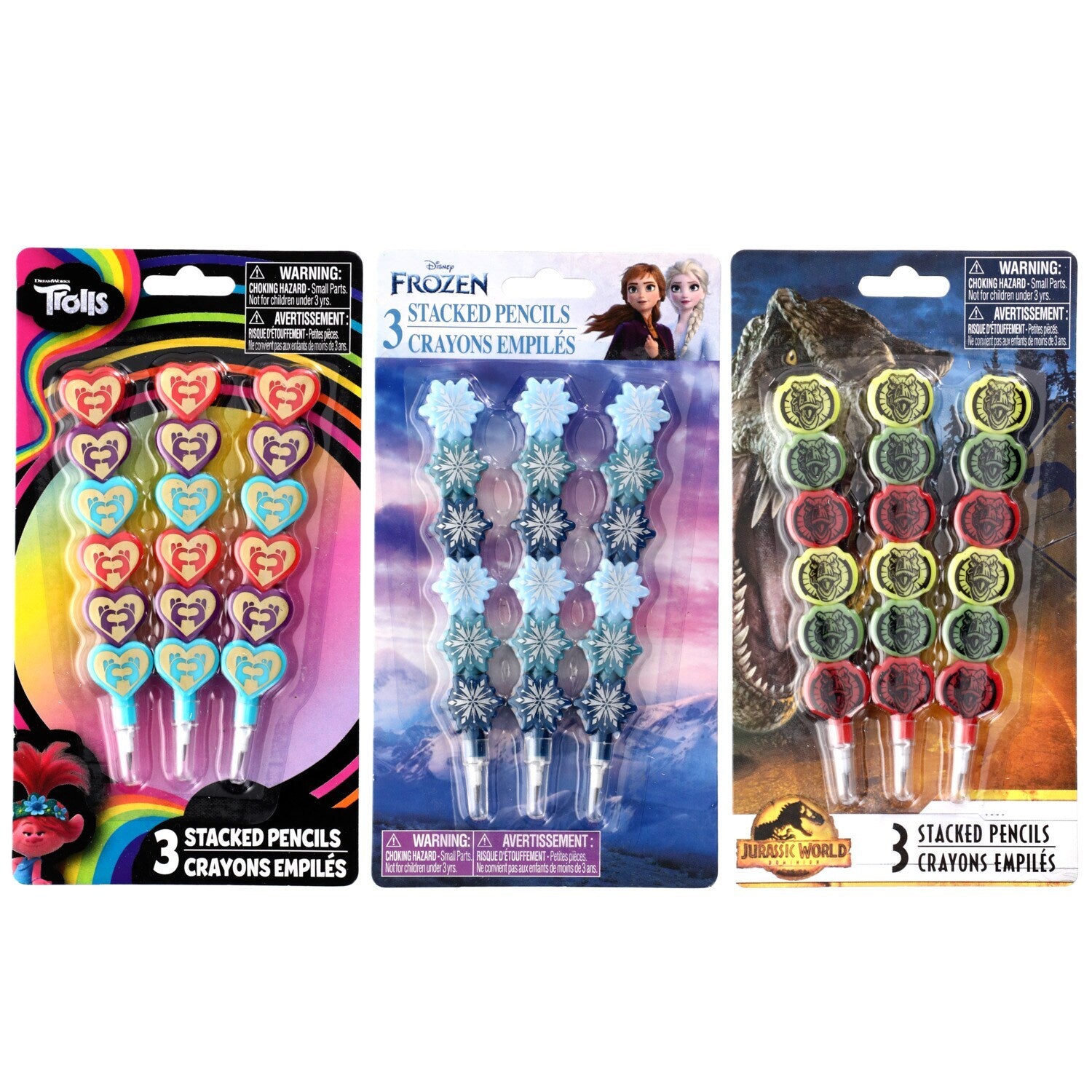 Disney Frozen 2 Stacked Decorative Pencils, 4-ct. Packs (Pack of 24)