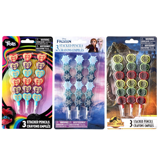 Disney Frozen 2 Stacked Decorative Pencils, 4-ct. Packs (Pack of 24)