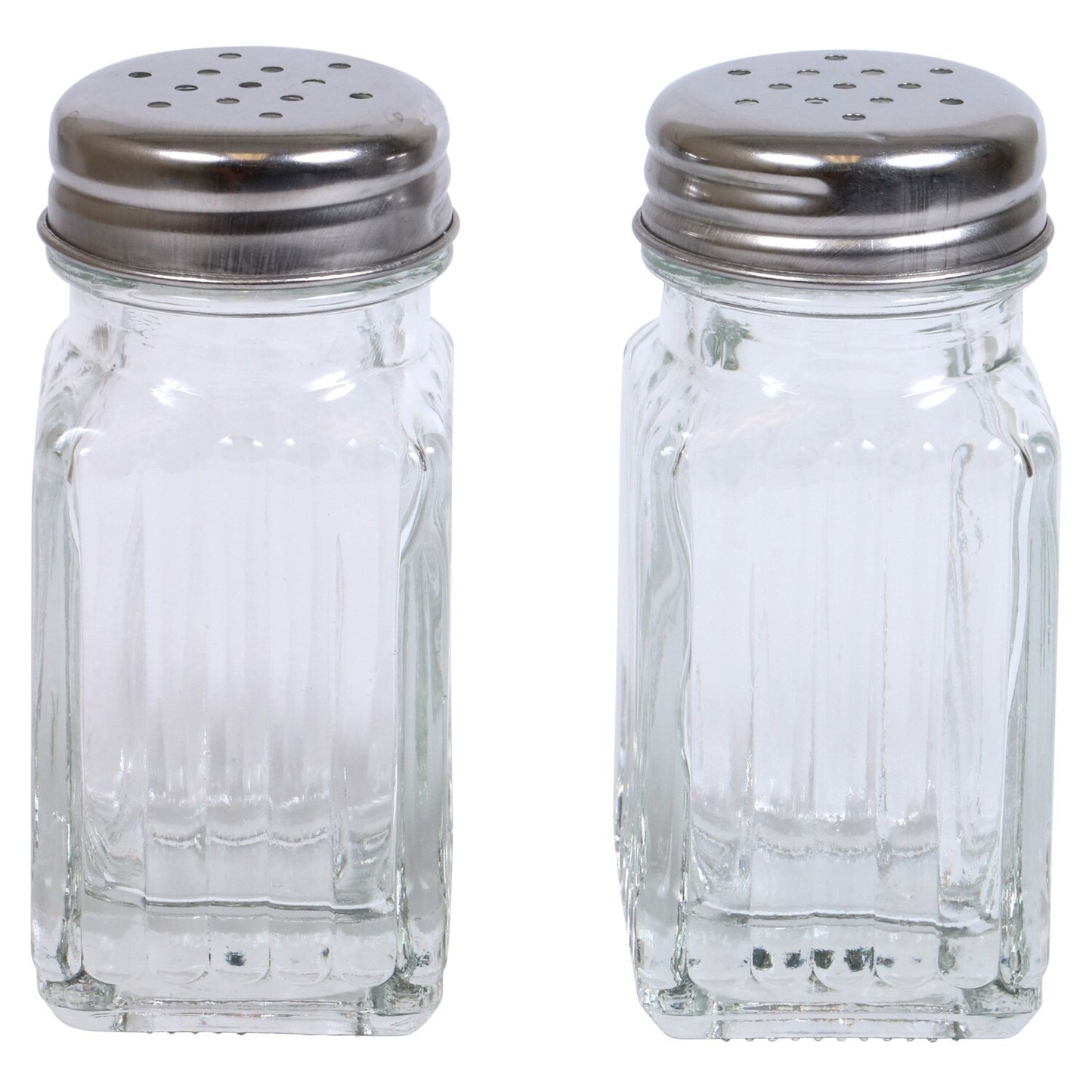 Cooking Concepts Clear Glass Salt and Pepper Shakers, 2-ct. Sets (Pack of 4)