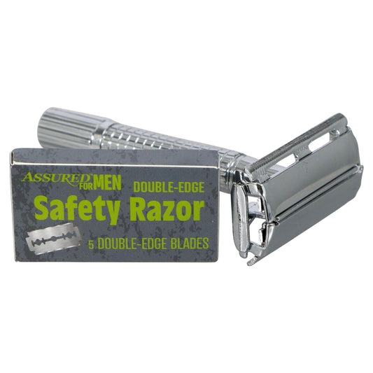 Assured for Men Double-Edge Safety Razors with 5 Blades (Pack of 36)