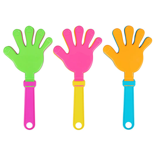 Plastic Hand Clappers, 9.5x5.125 in. (Pack of 36)