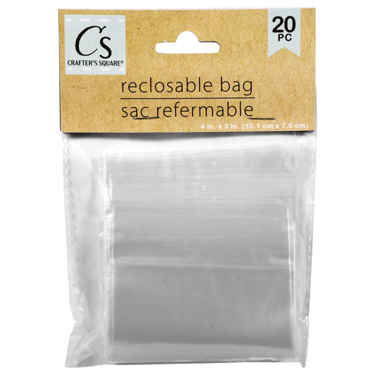 Crafter's Square Resealable Plastic Bags, 20-ct. Packs (Pack of 4)