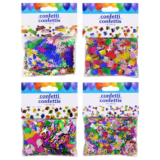 Whimsy "Happy Birthday" Confetti, 1 oz. Bags (Pack of 24)