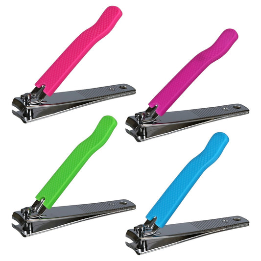Sassy+Chic Toenail Clippers with Neon Handles (Pack of 24)