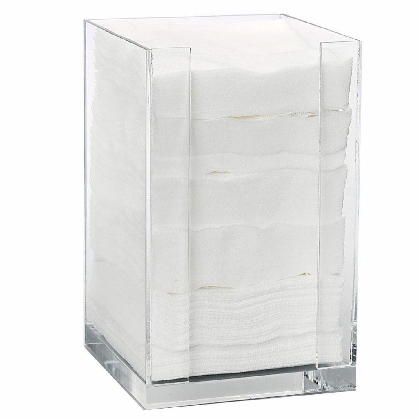 Square Acrylic Cotton Pad Dispenser