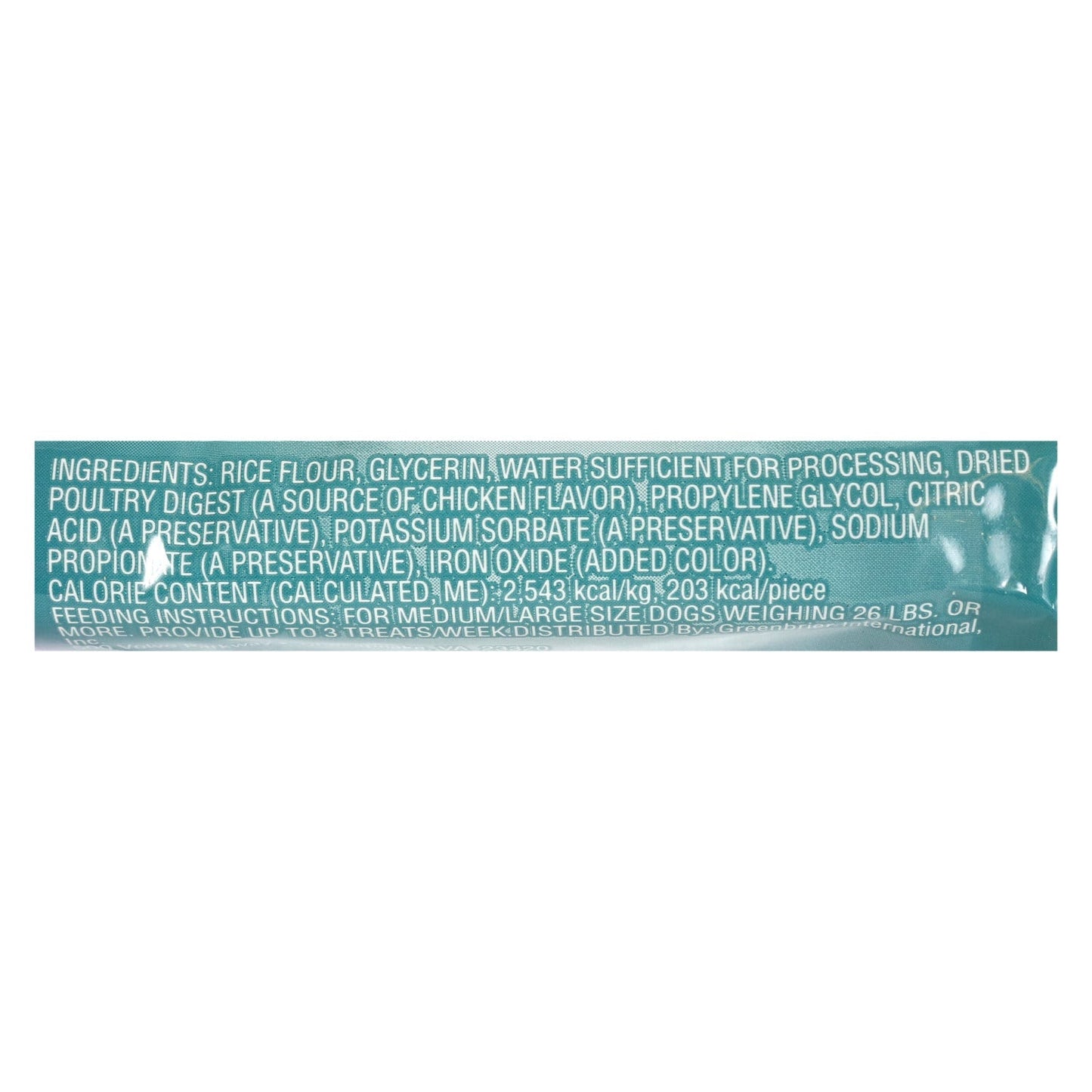 Greenbrier Kennel Club Chicken Flavored Filled Bones, 2.8 oz. (Pack of 15)