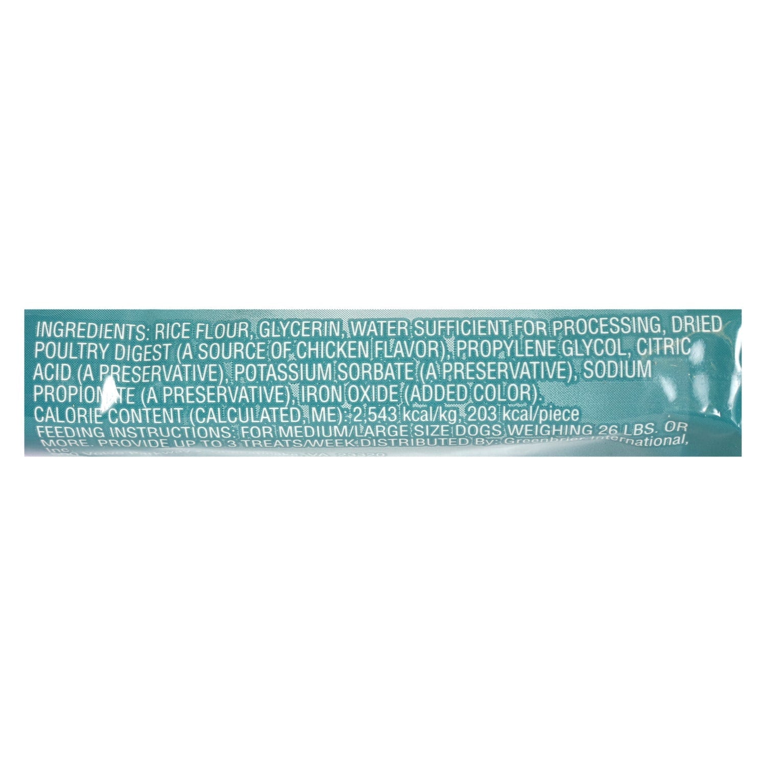 Greenbrier Kennel Club Chicken Flavored Filled Bones, 2.8 oz. (Pack of 15)