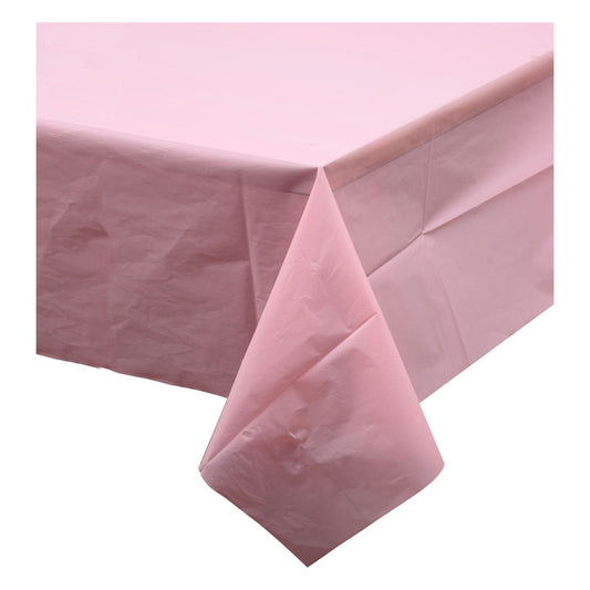 Pink Plastic Table Covers, 54x108 in. (Pack of 4)