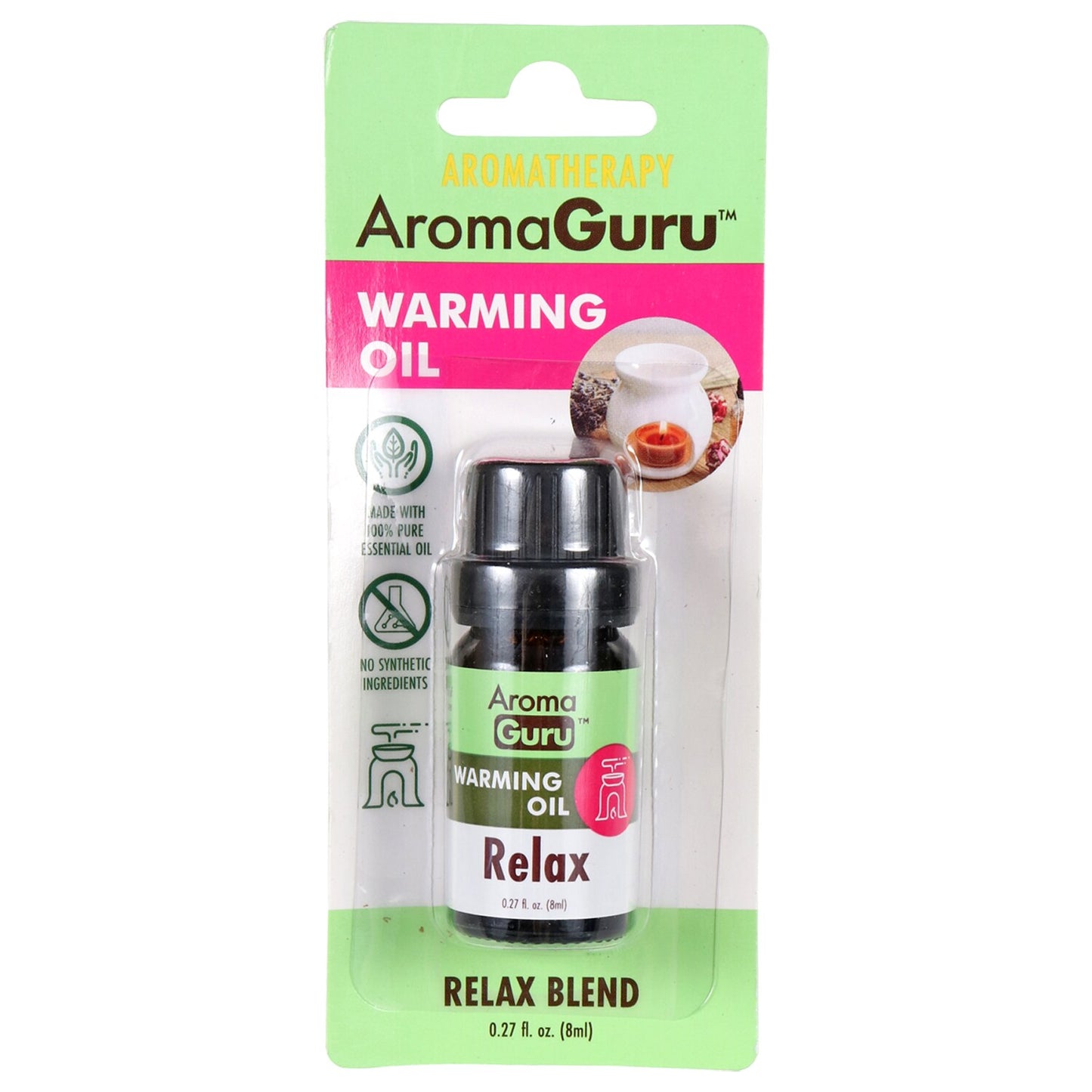 Aroma Guru Relax Warming Oil, 0.27-oz. (Pack of 18)