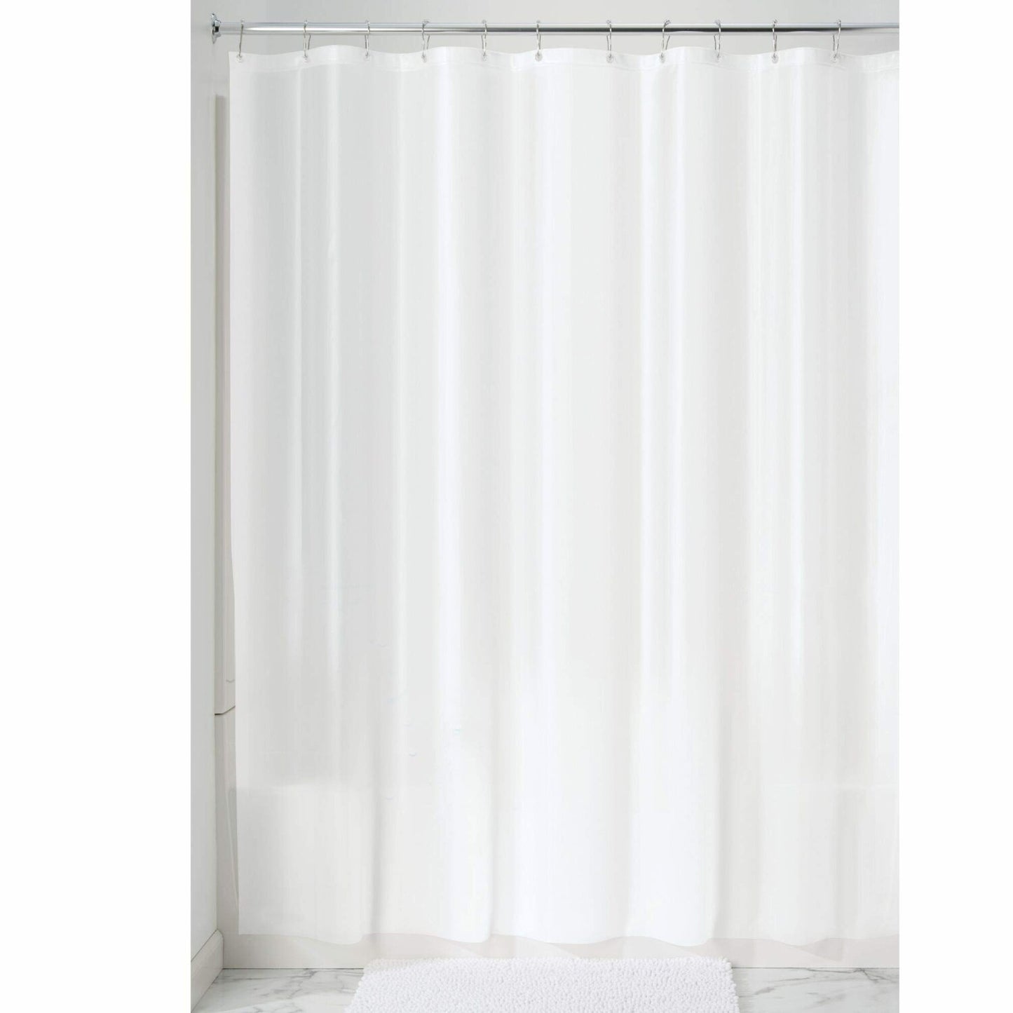 Waterproof PEVA Shower Curtain Liner 72" x 72" White