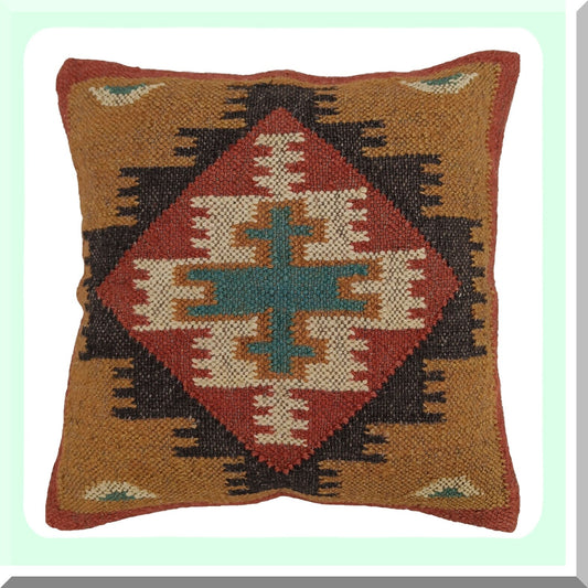 Luxury Geometric Farmhouse Cushion Cover - Decorative Kilim Throw Pillow Case for Home Decor - Beautiful Pattern 2 - Luxurious Designer