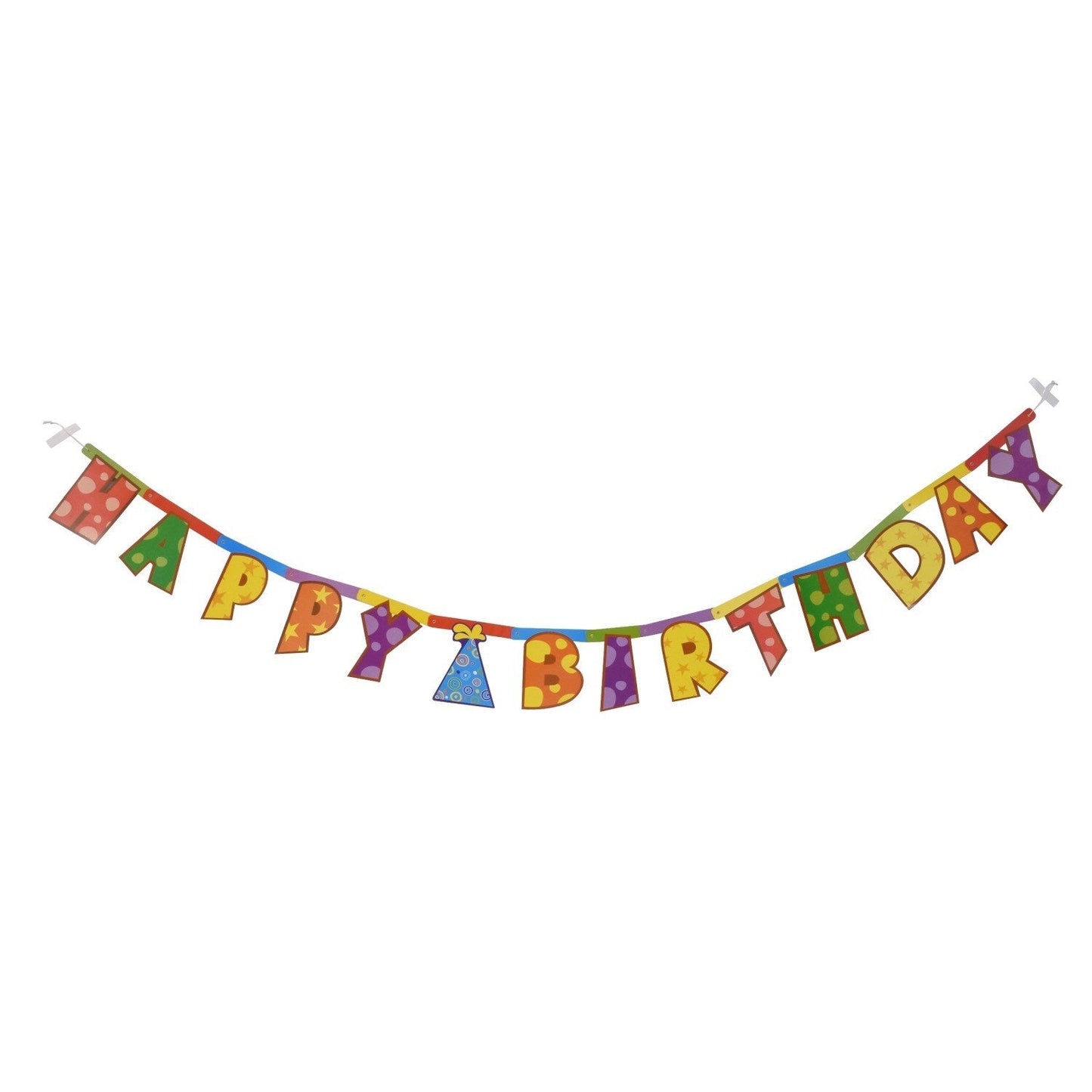 Assorted Birthday and Baby Shower Letter Banners, 7 ft. Strands (Pack of 36)