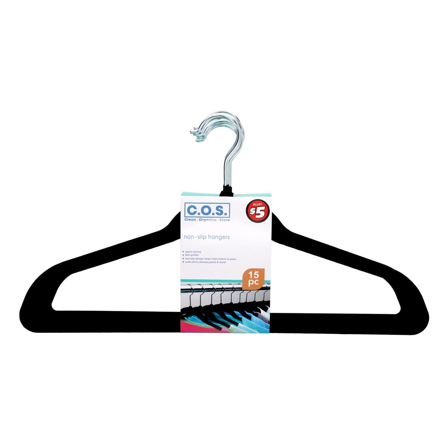 Velvet Non-Slip Clothing Hangers, 15-ct. (Pack of 10)