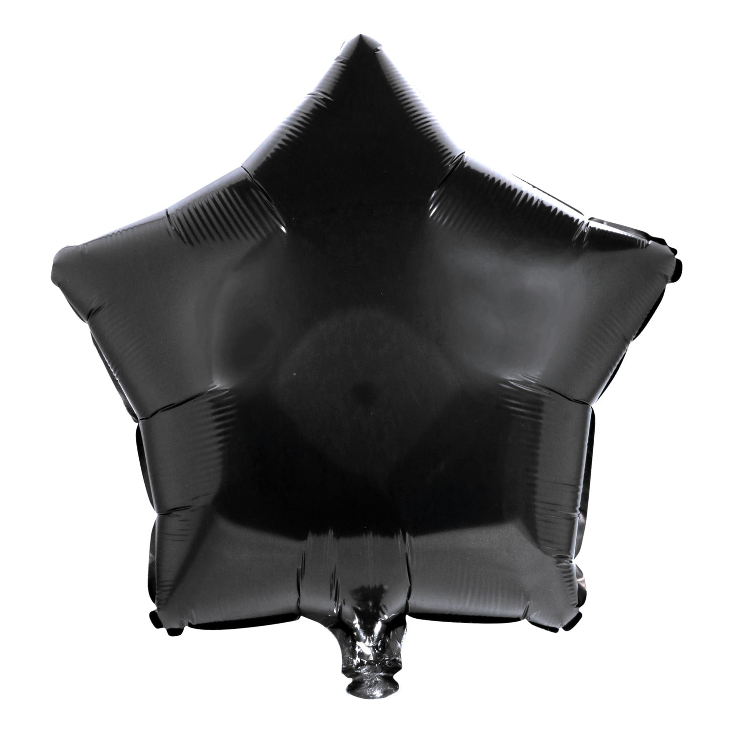 Black Star-Shaped Foil Balloons, 18-in. (Pack of 5)