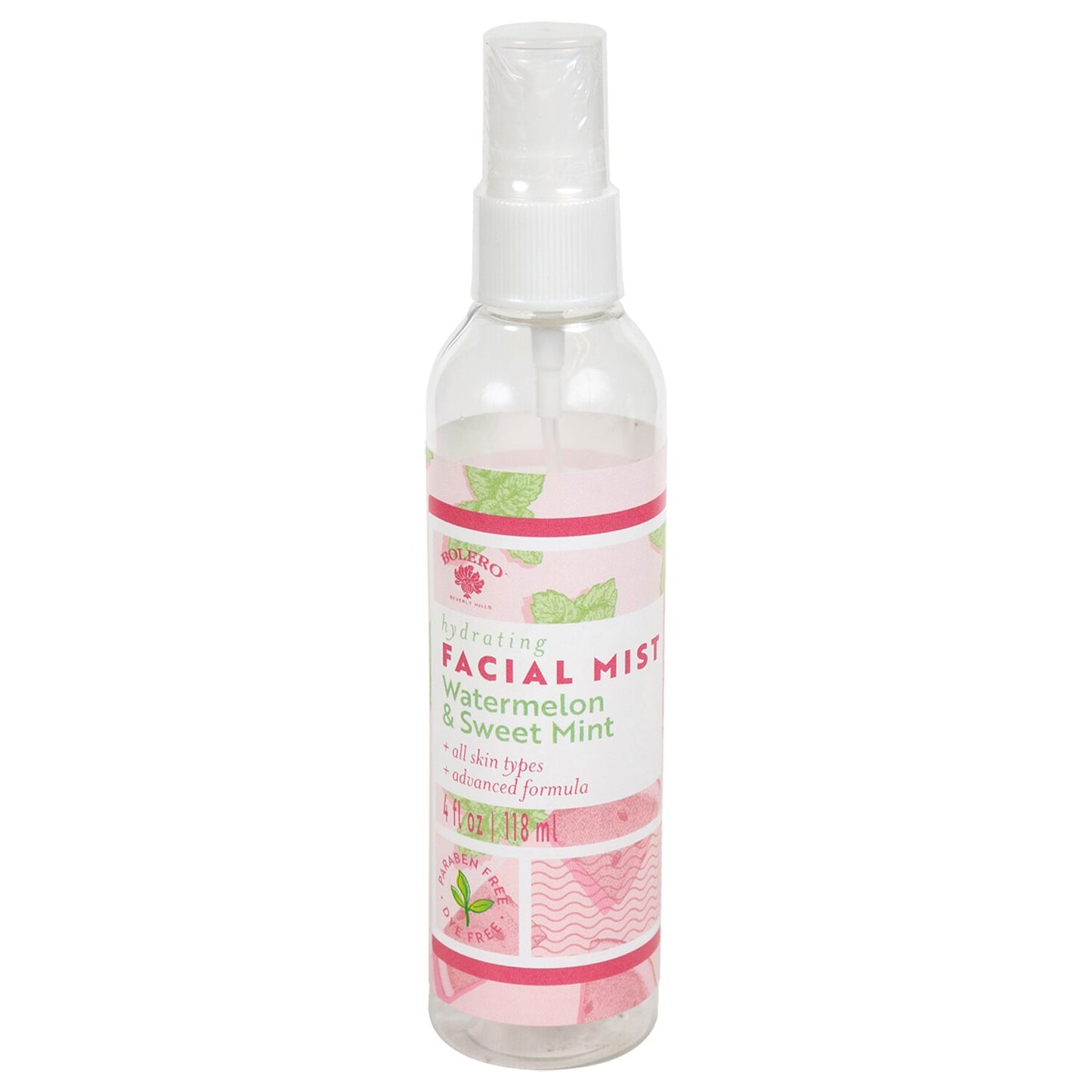 Bolero Beverly Hills Watermelon & Sweet Mint Scented Facial Mist, 4-oz. (Pack 36