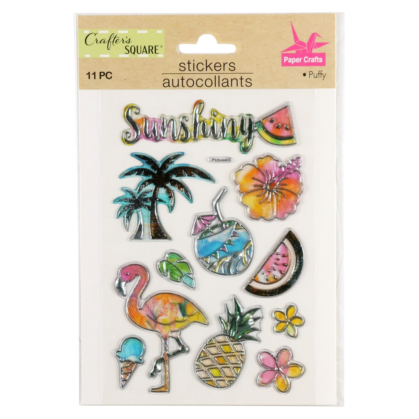 Crafter's Square Puffy Stickers, 15-ct. Packs (Pack of 36)