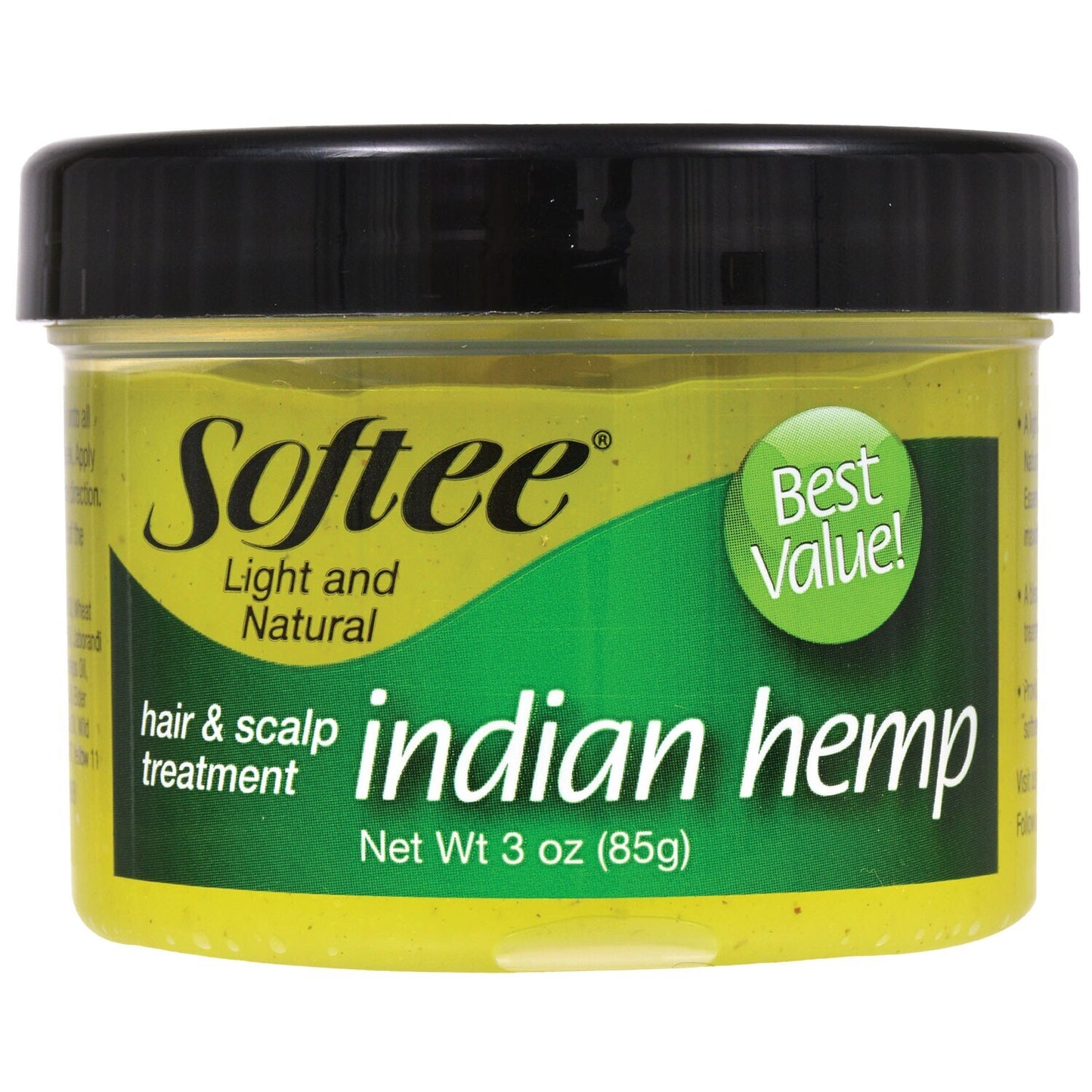 Softee Light and Natural Indian Hemp Hair & Scalp Treatment, 3-oz. Jars (6)