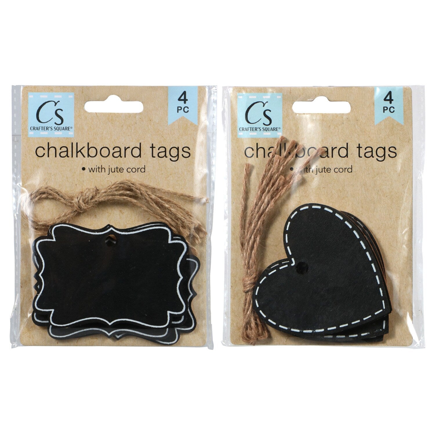 Crafter's Square Chalk-It-Up Tags with Cords, 4-ct. Packs (Pack of 36)