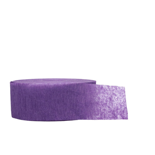 Purple Crepe Paper Streamer, 175-ft. x 1.75-in. (Pack of 24)