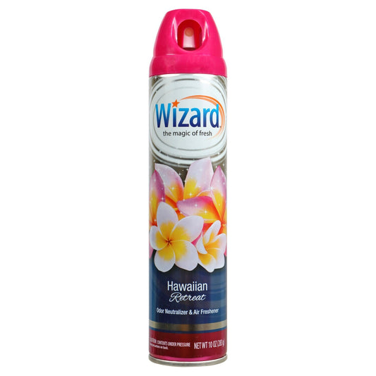 Wizard Hawaiian Retreat Air Freshener, 10-oz. Cans (Pack of 12)