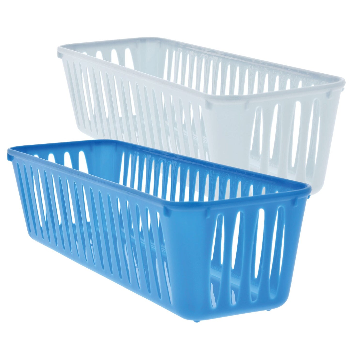 Long Slotted Multi-Purpose Plastic Baskets, 3-ct. Packs (Pack of 24)