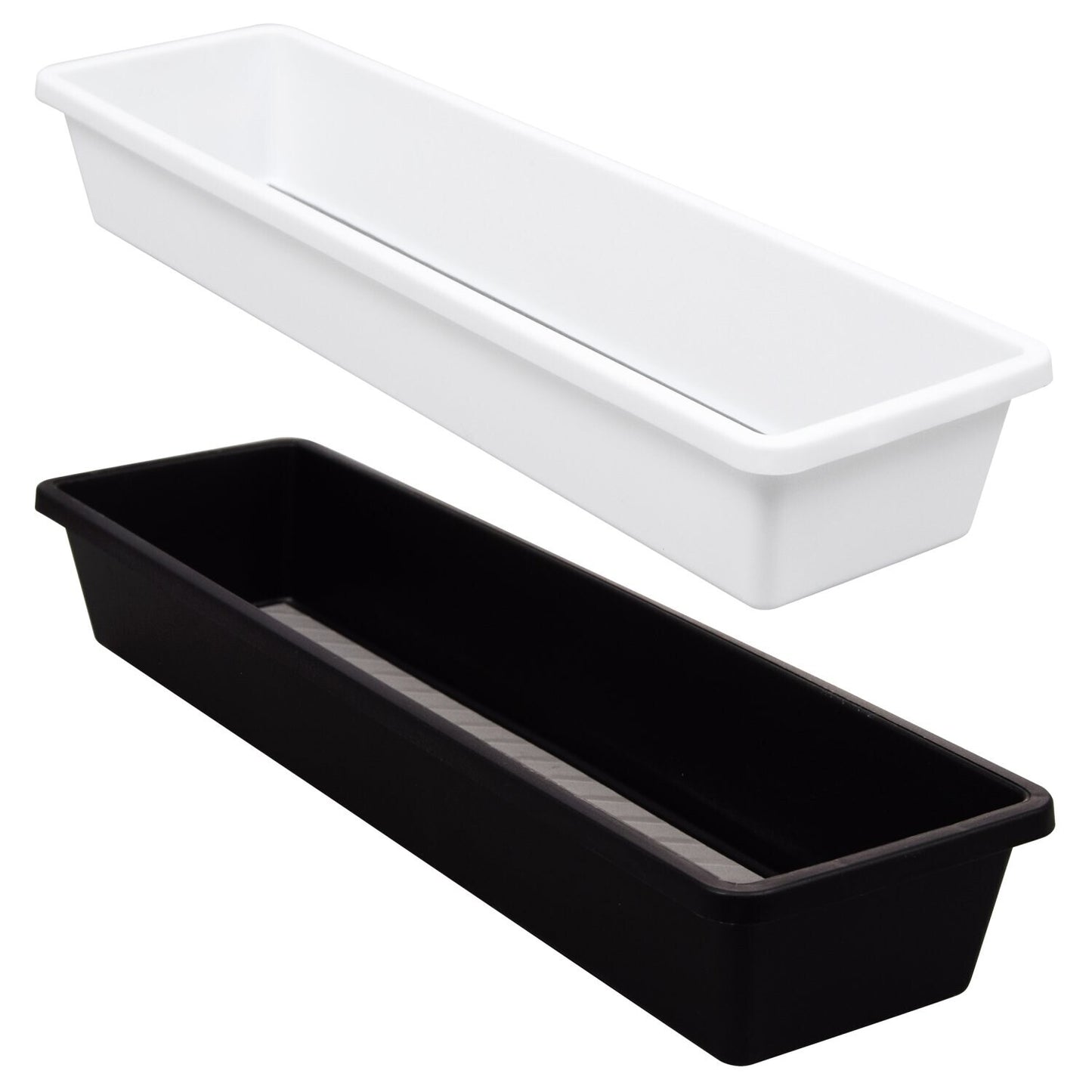 Essentials Large Rectangular Drawer Organizers, 13.5x3.75x2 in(Pack of 24)