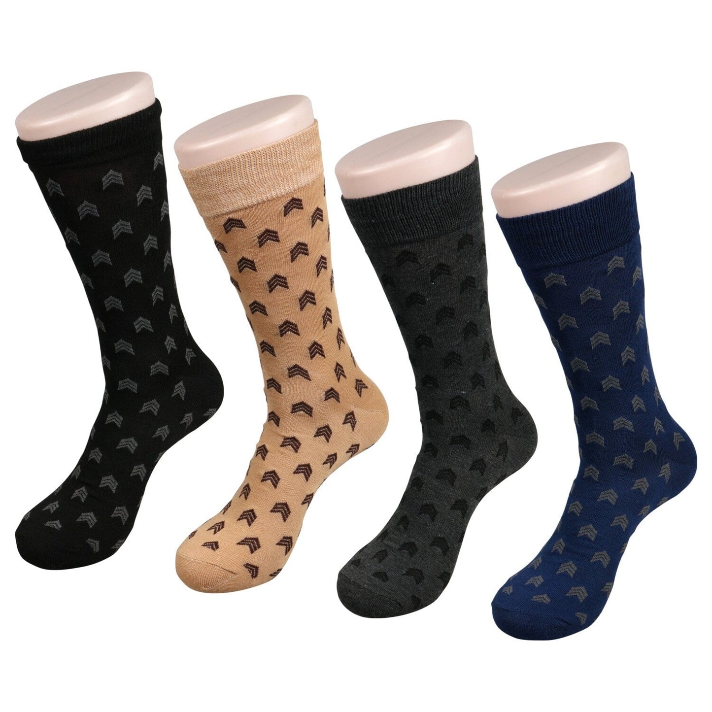Juncture Men's Size 6-12 Patterned Dress Socks (Pack of 48)