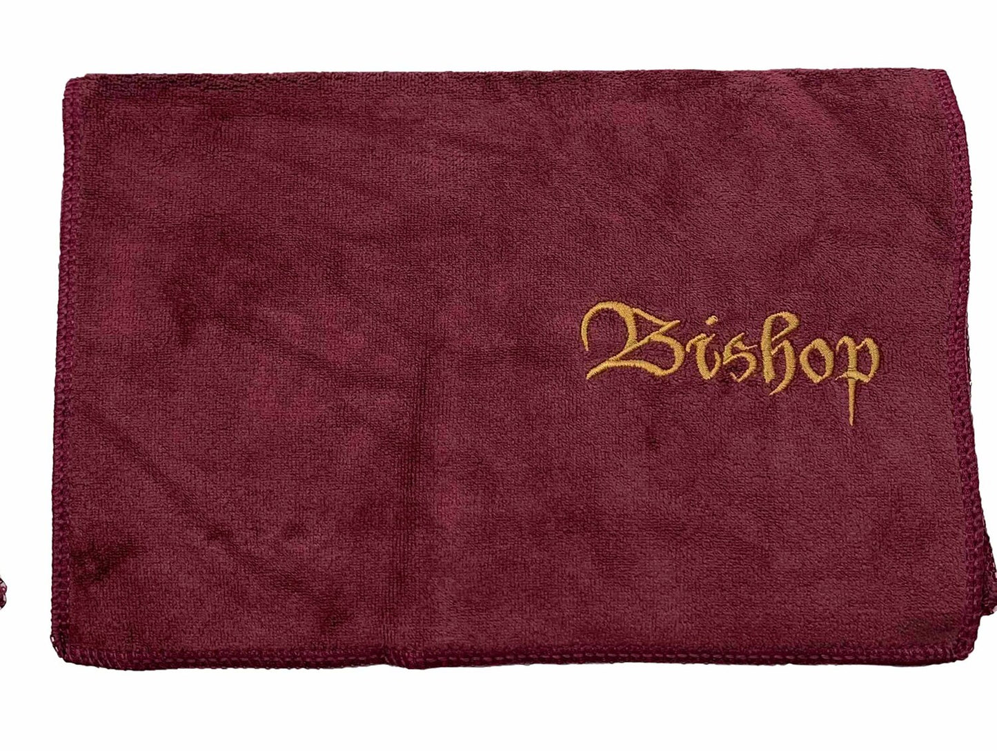 Embroidered Cotton Hand Towels Burgundy 10x15