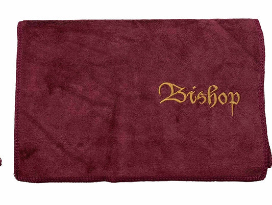 Embroidered Cotton Hand Towels Burgundy 10x15