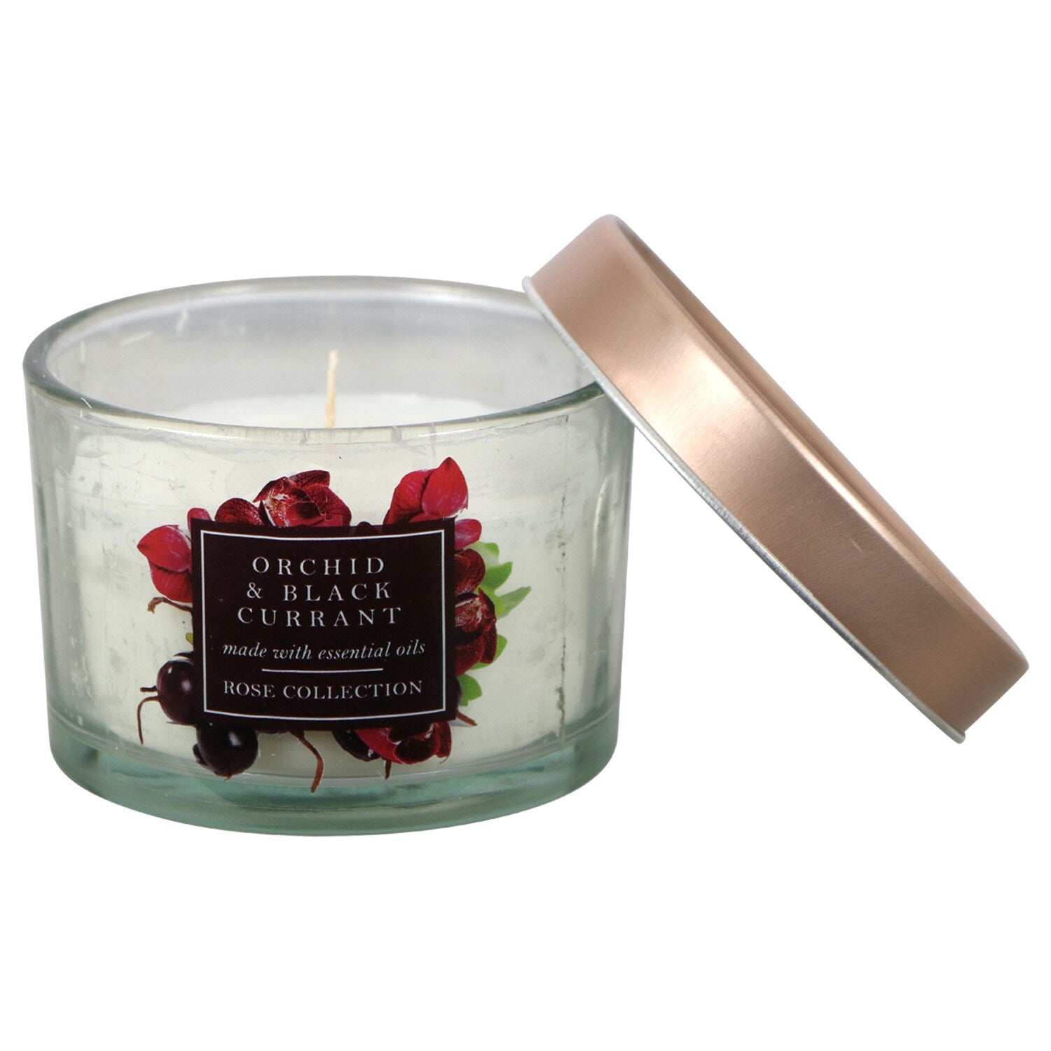 Floral Candles with Embossed Lids, 3 oz. Jars (Pack of 12)