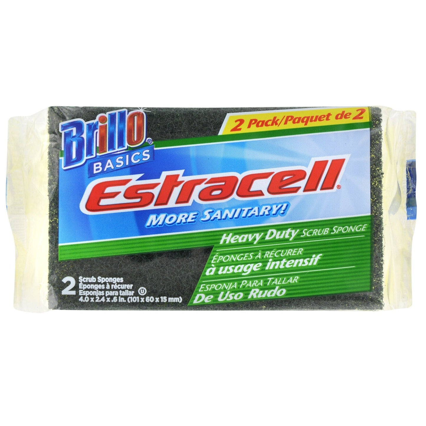 Brillo Basics Scrub Sponges, 2-ct. Packs (Pack of 24)
