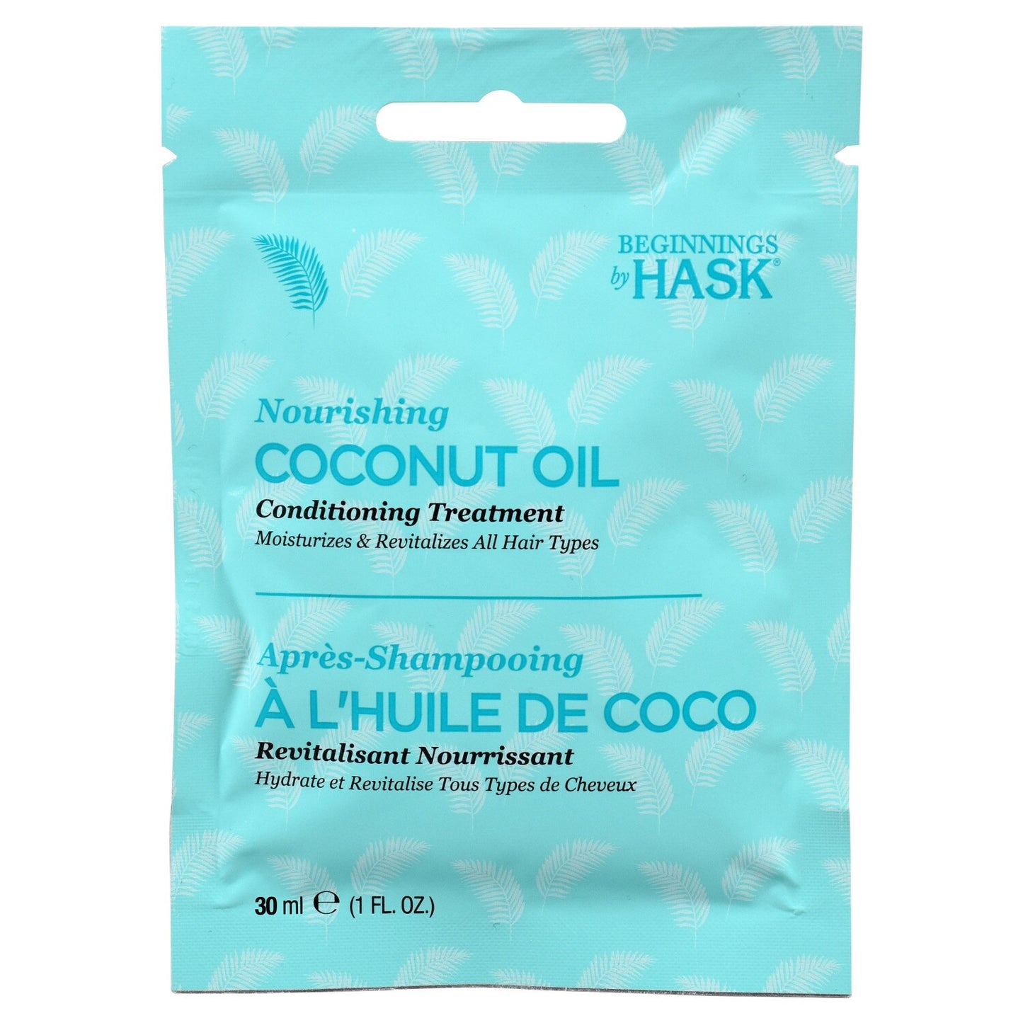 Beginnings by Hask Nourishing Coconut Oil, 1-fl.oz. (Pack of 24)
