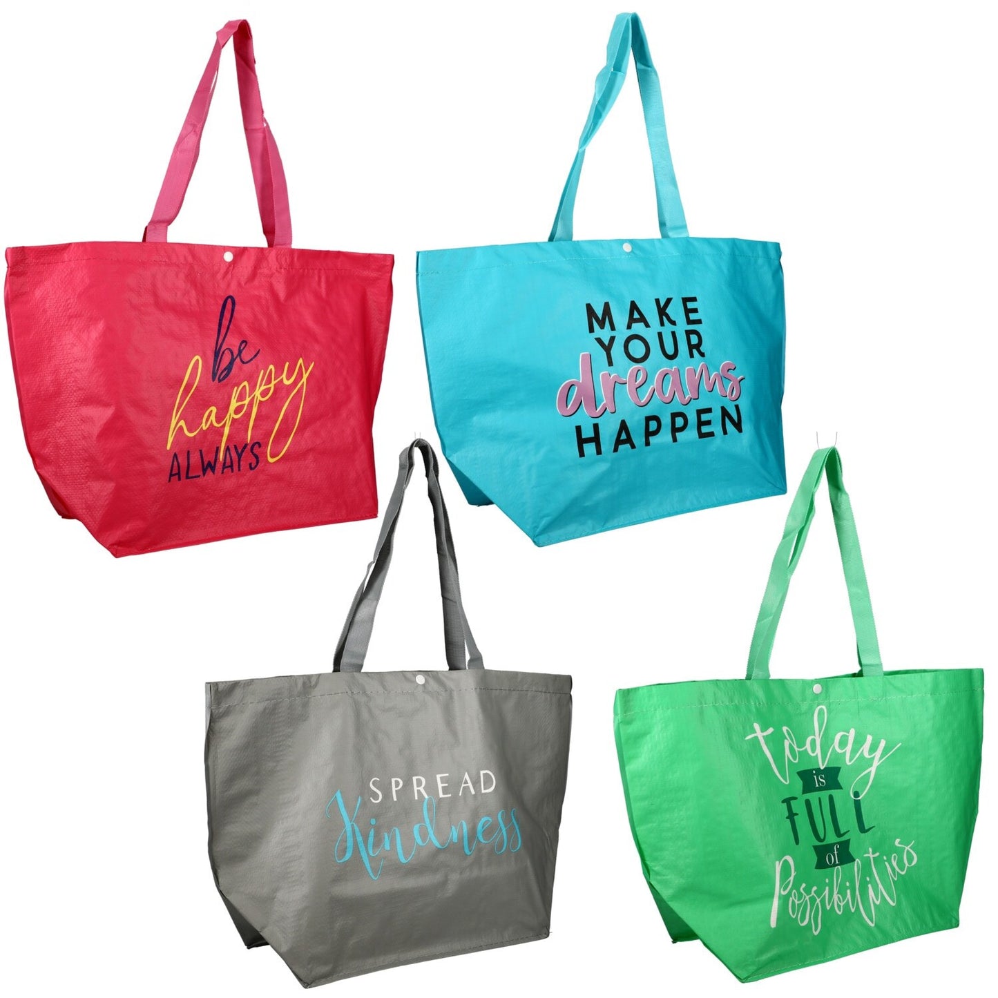 Reusable Boatshaped Woven Totes Sentiments (PK-48)