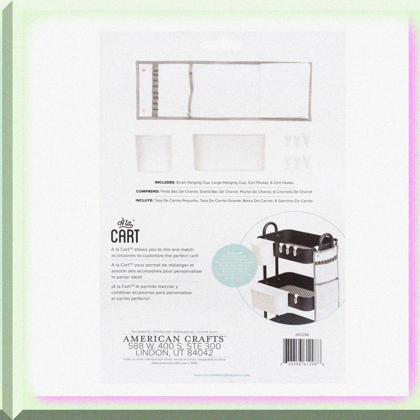 Grey Utility Cart Accessories Kit