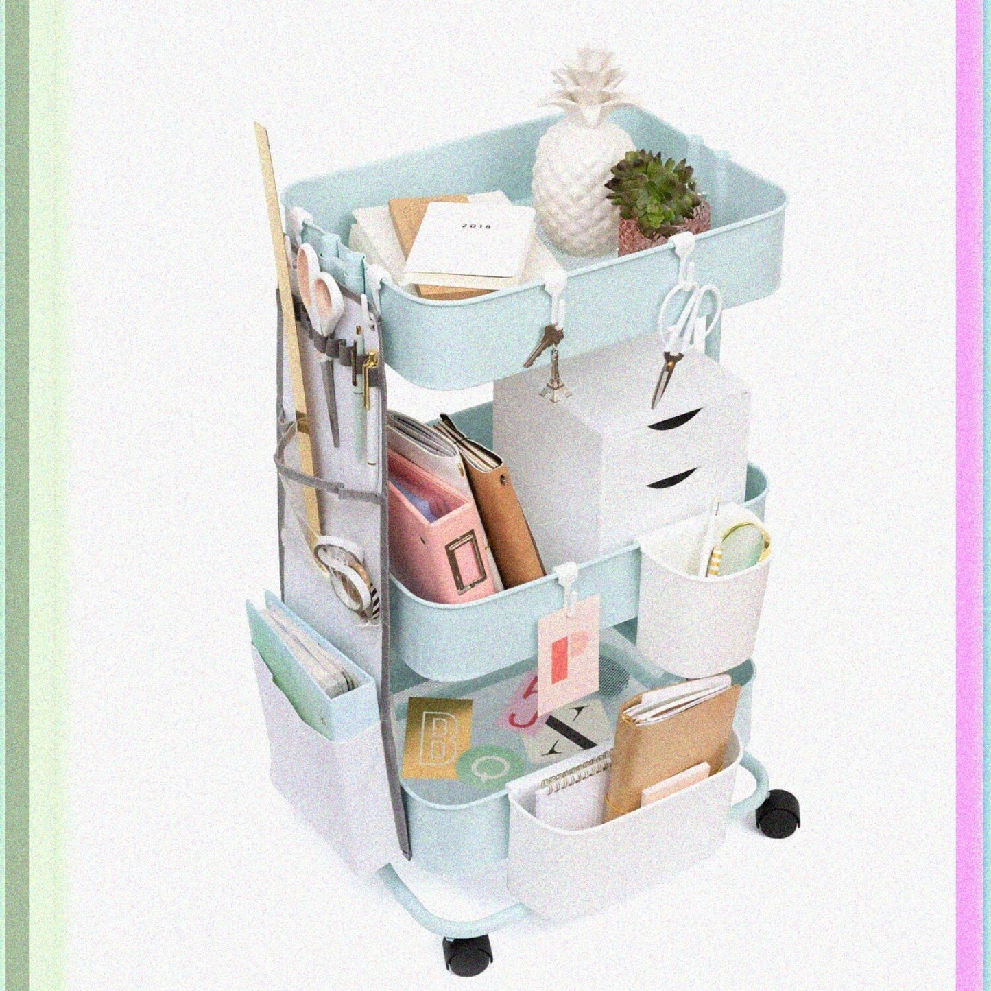 Grey Utility Cart Accessories Kit