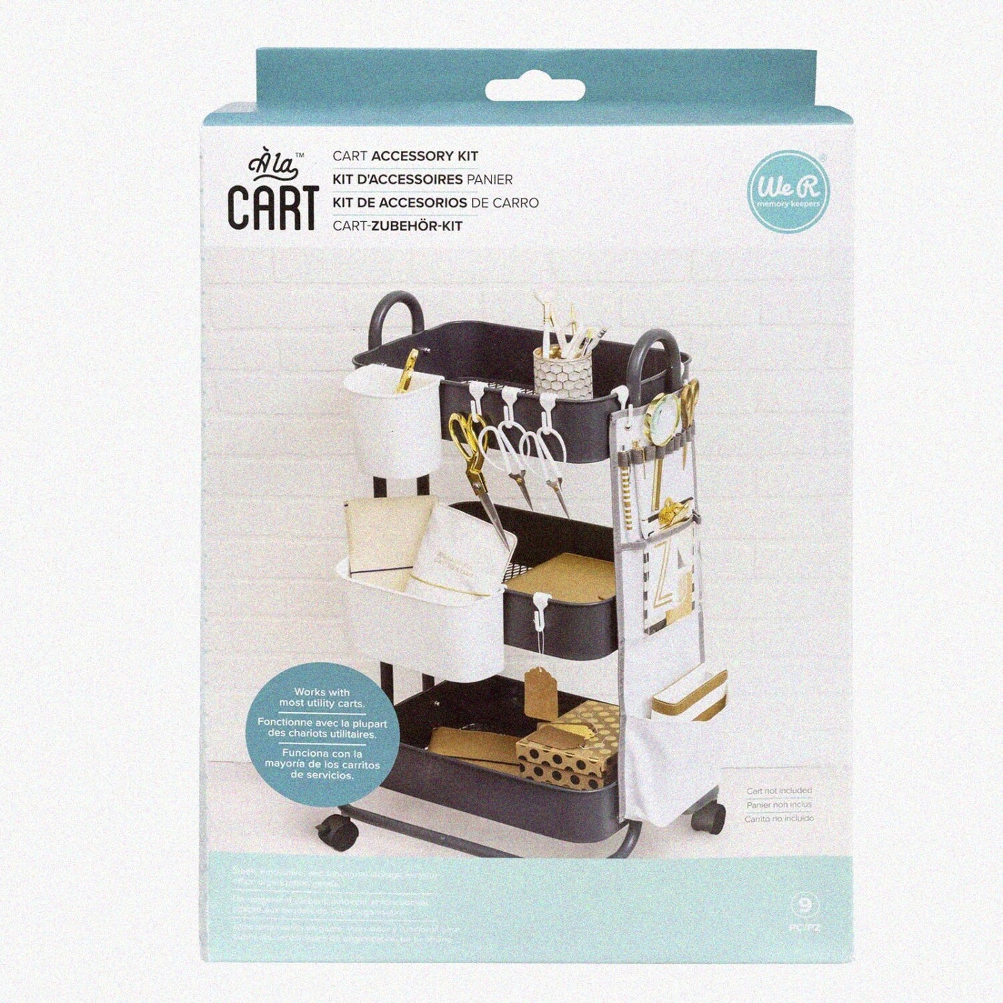 Grey Utility Cart Accessories Kit